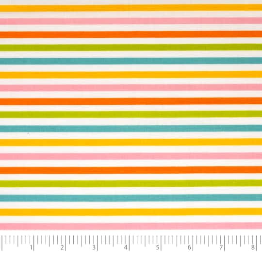 SINGER Pastel Stripe Cotton Fabric